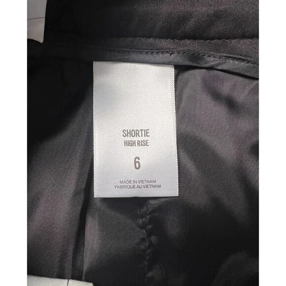 Express Floral Shorts Womens 6 Pink Black White Belted 3 in Inseam High Rise NWT - Picture 3 of 12